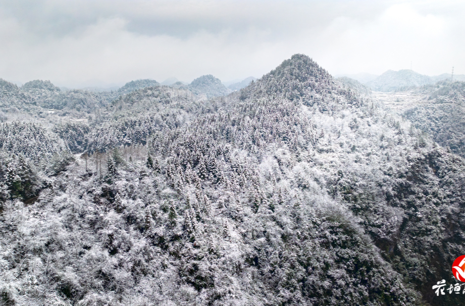 花垣县迎来蛇年第一场春雪