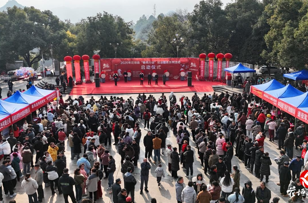 55家企业“招贤纳才” 2000余人现场求职 花垣“春风行动”火热启动