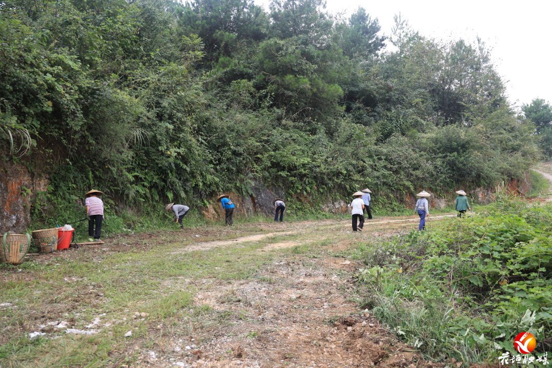 以工代赈修富路，麻栗场镇西连台山村推进道路硬化工程